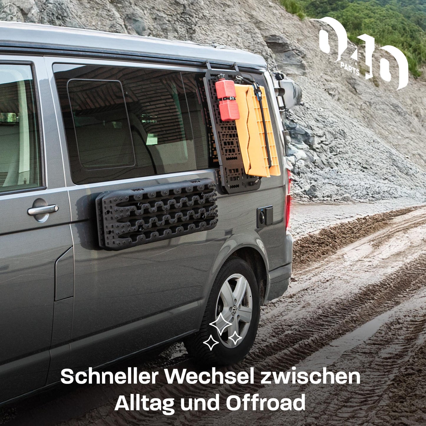 040 Parts Magnetische Halterung für Auffahrkeile und Sandbleche für Vans Camper Wohnmobile und Offroad Fahrzeuge