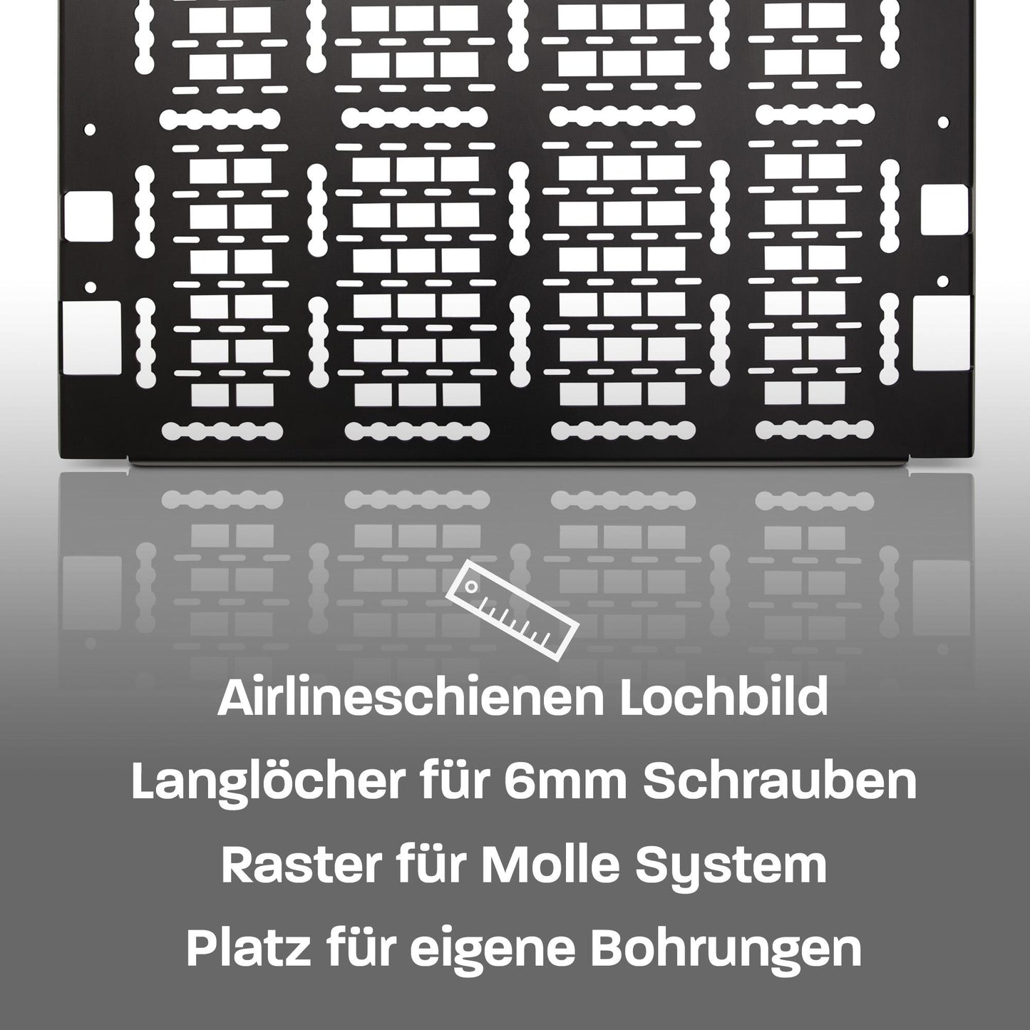 040 Parts Molle Board für VW T6.1 VW T6 original Fahrradträger und Thule WanderWay Gepäckträger Offroad Zubehör Toolboard Werkzeughalter