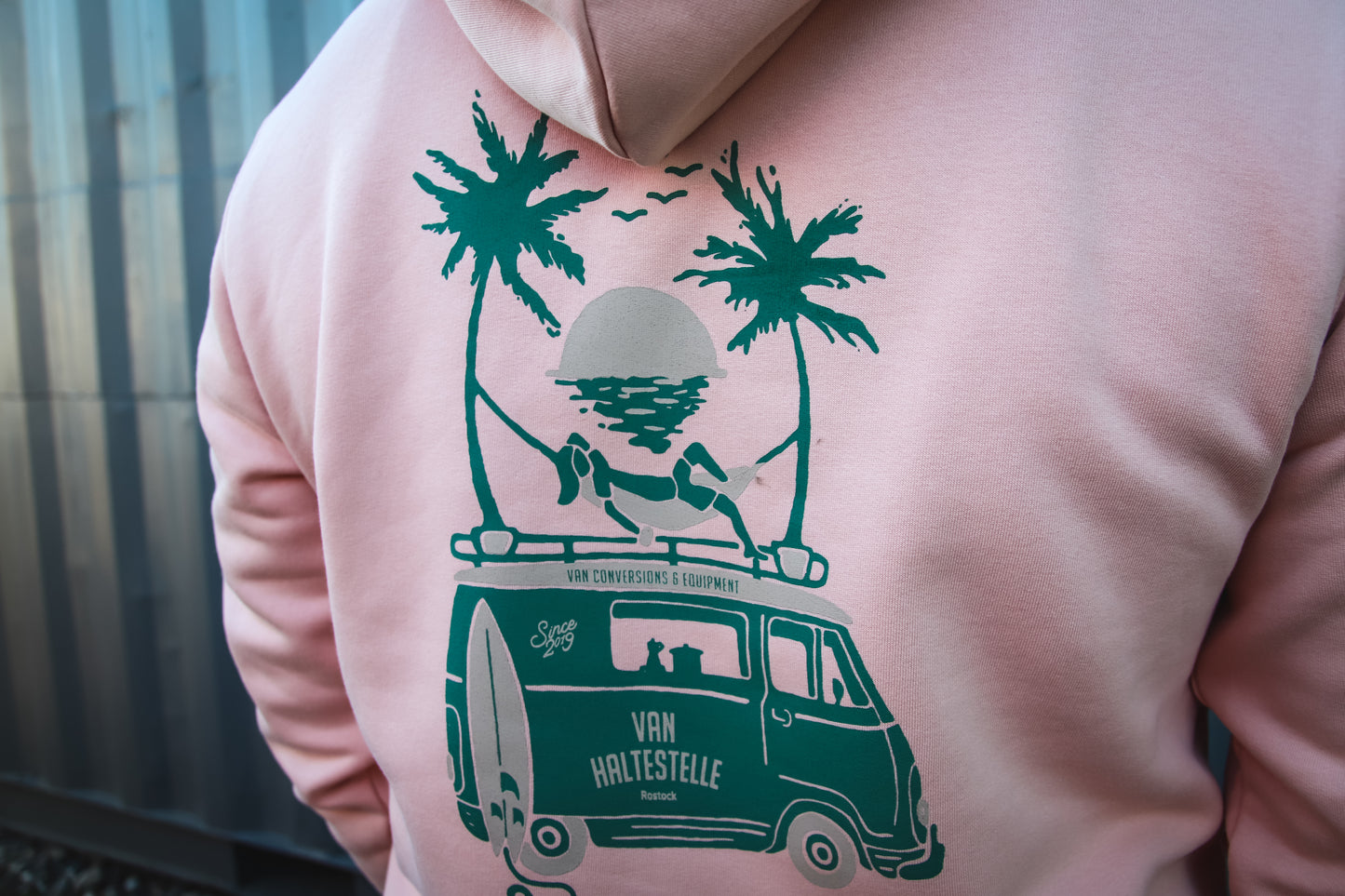 Van-Haltestelle Surf Van Hoodie (Unisex)