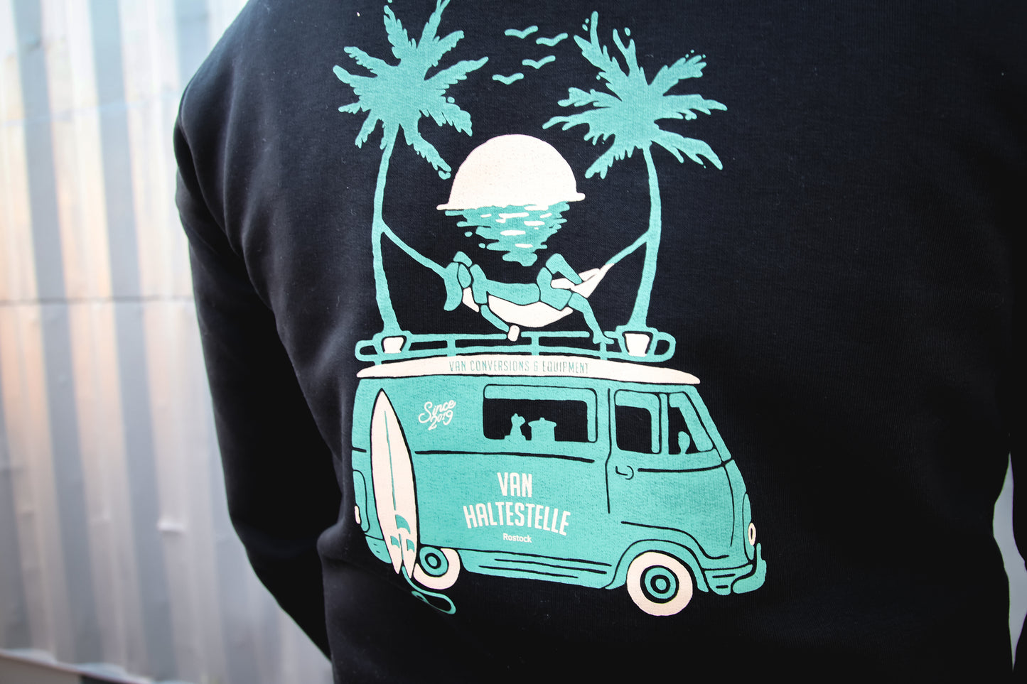 Van-Haltestelle Surf Van Hoodie (Unisex)