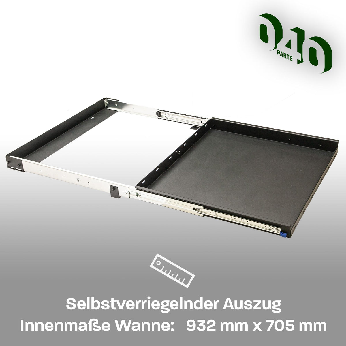 040 parts classic Heckauszug Schublade 700mm für T5 T6 T6.1 California (Comfortline Coast Ocean) Heckbox Gepäckauszug Schwerlastauszug Schiene