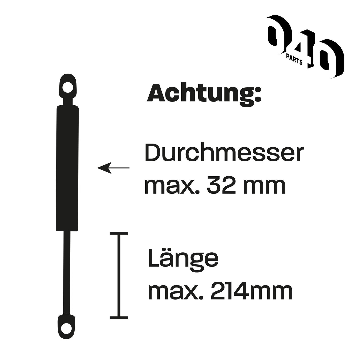 040 Parts Heckklappenaufsteller kompatibel für VW Transporter oder Multivan