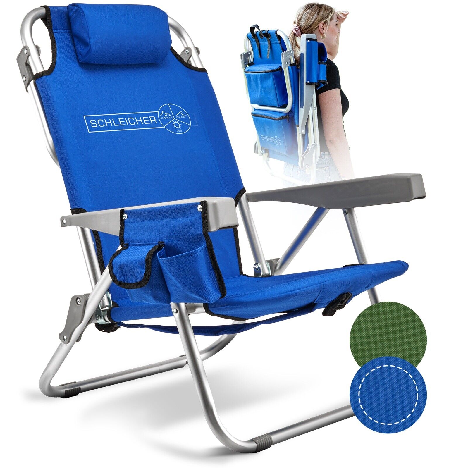 feuerwehr campingstuhl Ultraleichter Campingstuhl Strandstuhl klappbar Kühlfach Rucksack – VAN-HALTESTELLE