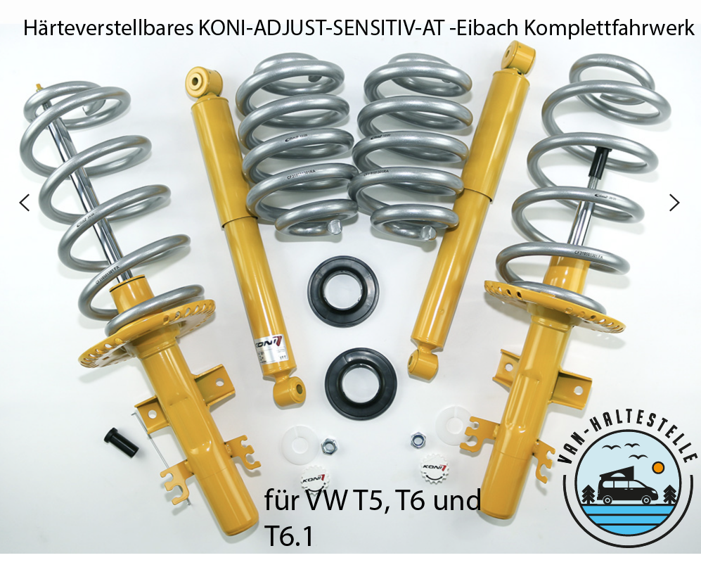 Härteverstellbares KONI-ADJUST-SENSITIV-AT-Eibach Höherlegungs Komplettfahrwerk