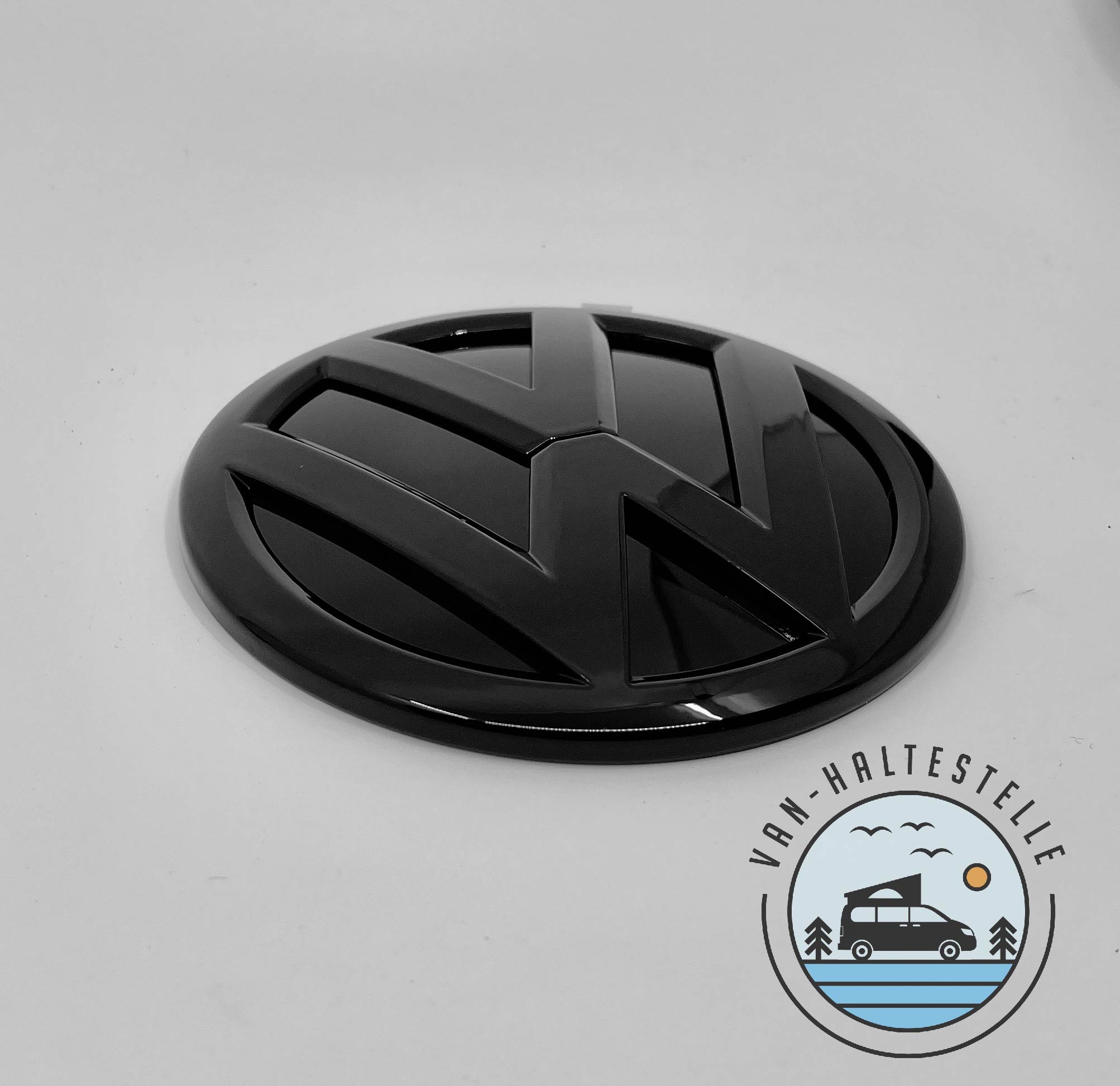 VW T5 / T6 / 6.1 / Caddy Heck Emblem schwarz glänzend