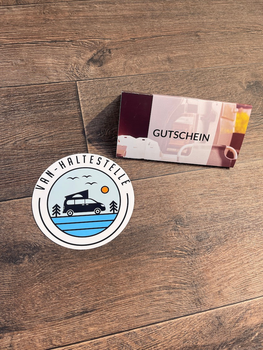 Van- Haltestelle Geschenk Gutschein