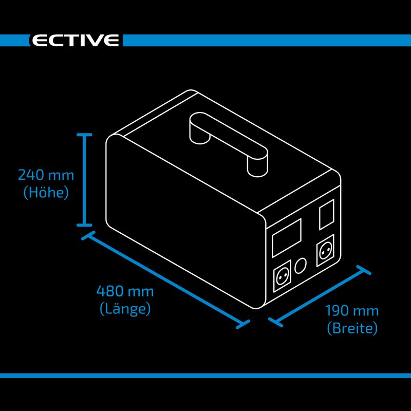 Ective Black Box 15 Travel Akku