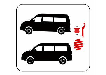 Einstellbares Höherlegungsfahwerk