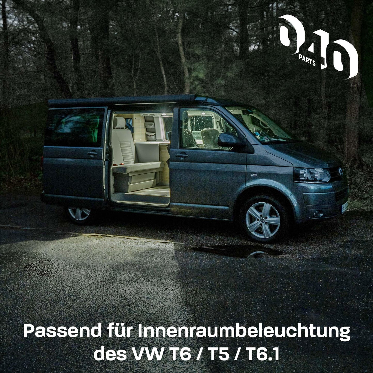 040Parts Farbfilter Set für LED Innenbeleuchtung kompatibel mit VW T6 / T5 / T6.1 auswechselbare Filterfolien für VW Leuchten im Fahrzeuginnenraum