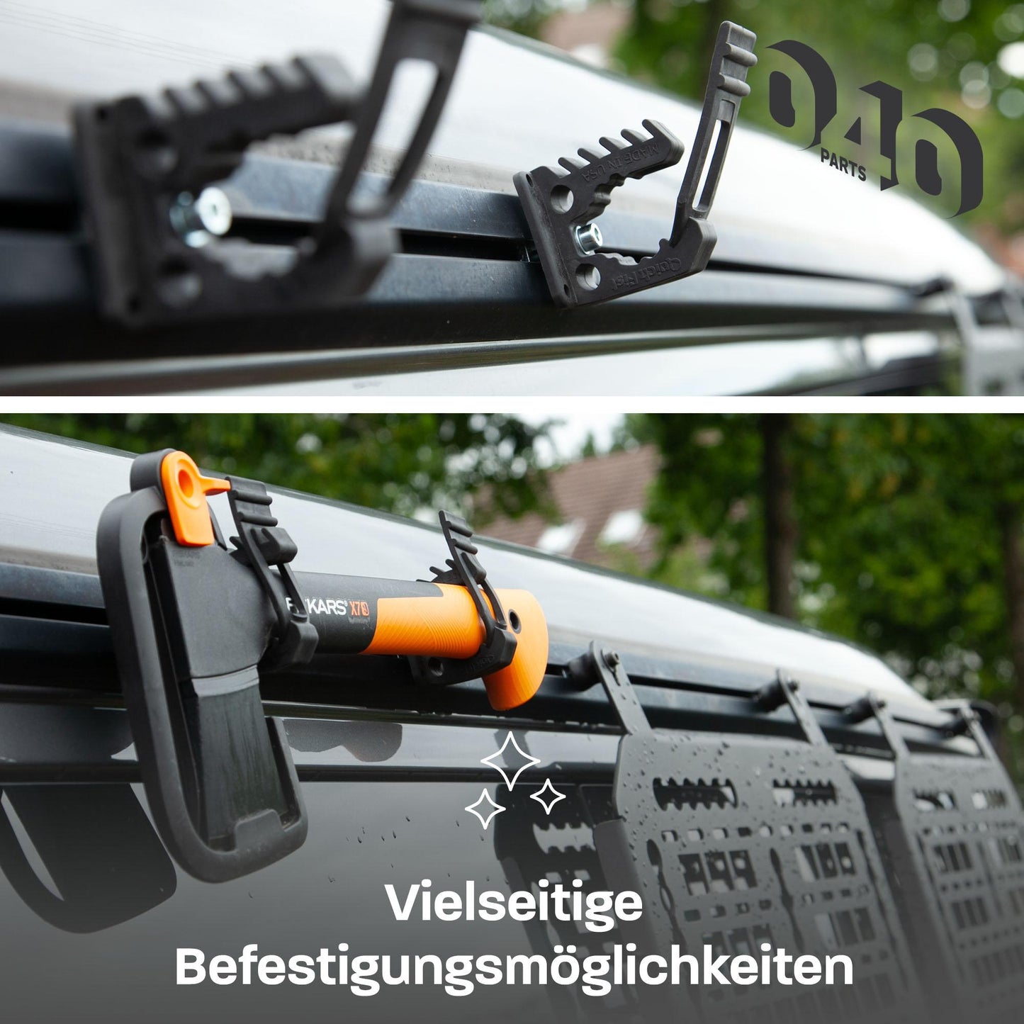 040 Parts 6er Set Kedersteine Nutenstein aus Stahl für VW T5 T6 T6.1 California mit M5 Gewinde - für Kederschiene Kederleiste