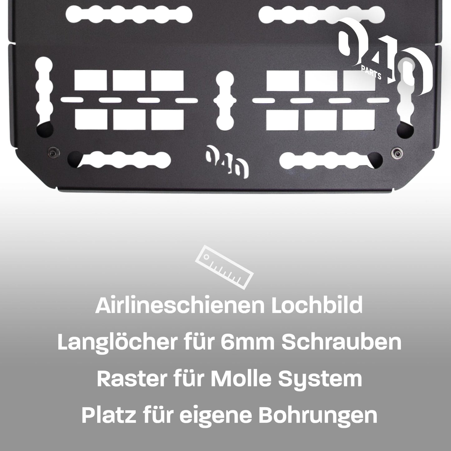 040 Parts Molle Board für Ford Nugget ab 2024 Universelle Gerätehalterung tool board und zusätzlicher Stauraum für Camping