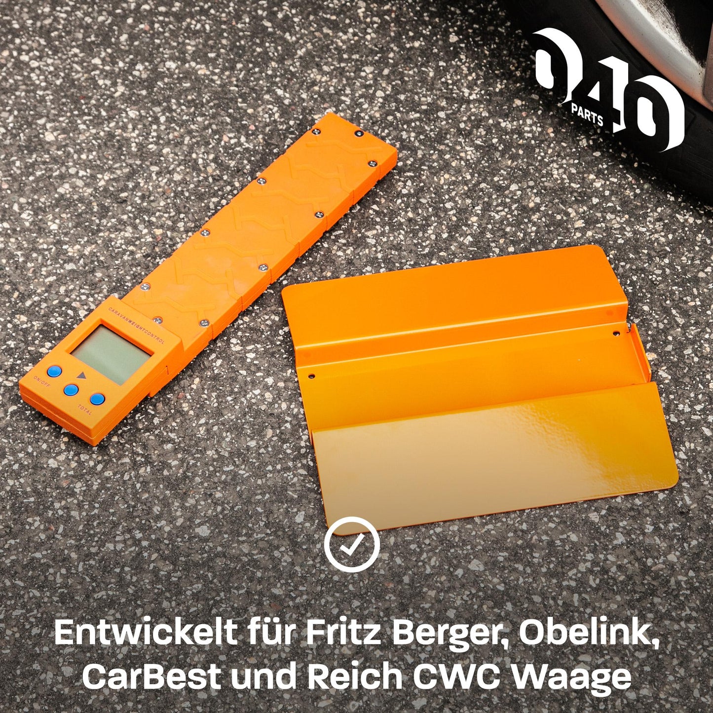 040 Parts Auffahrrampe für Camper Waagen von Reich CWC, Fritz Berger, CarBest und Obelink für sichere & präzise Messungen egal auf welchem Untergrund