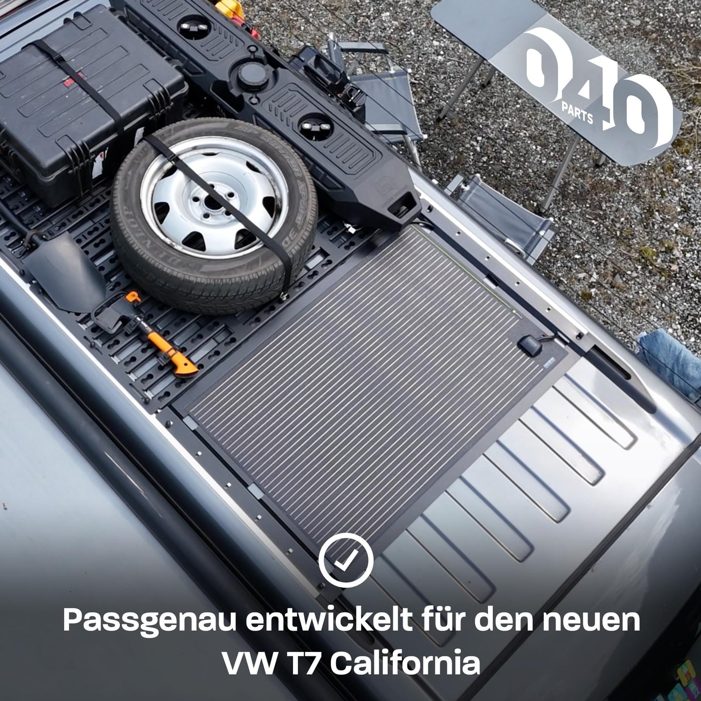 040 parts Solarplattenhalter Schwarz Halteplatte aus Aluminium für VW T7 California neuer California