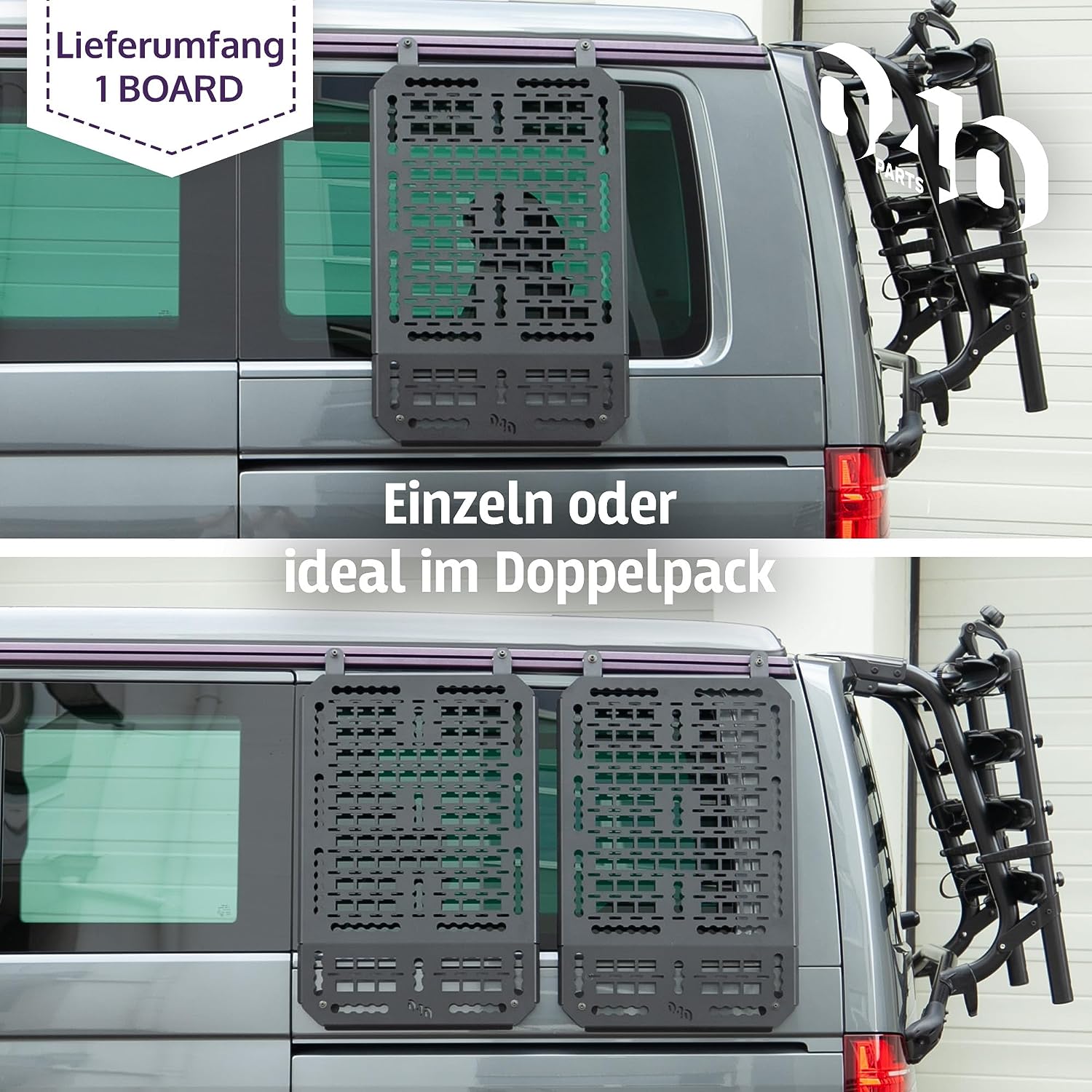 CRUZ 4 Bolzen Befestigungen für VW T5/T6 - M. Sprinter with T-Track