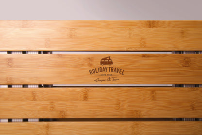 Holiday Travel Klapptisch Single – Stilvoller Bambustisch für Camper & Outdoor