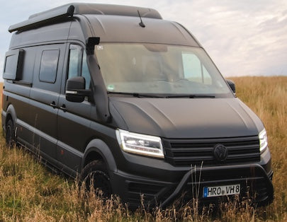 Frontbügel Schwarz Glanz VW Crafter & MAN TGE ab 2017 - Edelstahl mit EG-Zulassung