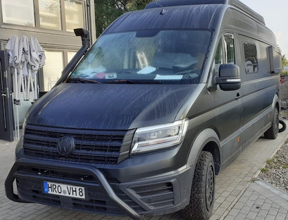 Frontbügel Schwarz Glanz VW Crafter & MAN TGE ab 2017 - Edelstahl mit EG-Zulassung