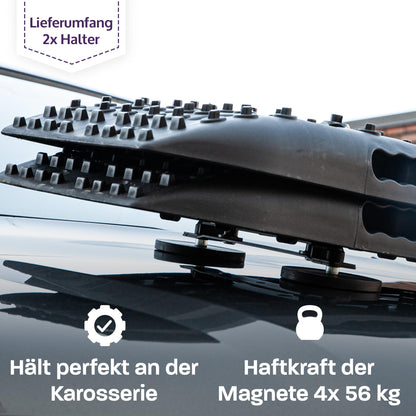 040 Parts Magnetische Halterung für Auffahrkeile und Sandbleche für Vans Camper Wohnmobile und Offroad Fahrzeuge