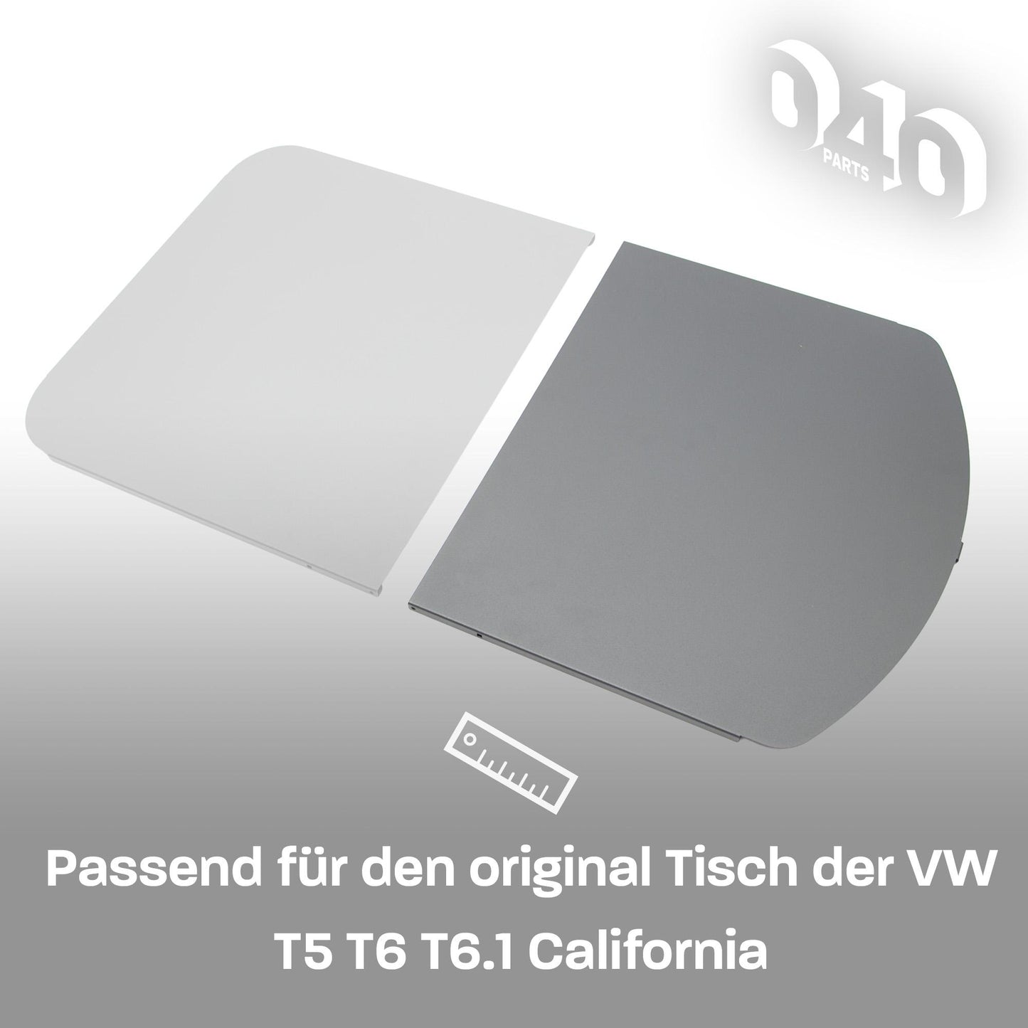 040 parts Tischerweiterung runde Seite für VW T5/T6/T6.1 California stabile Tischverbreiterung runde Seite