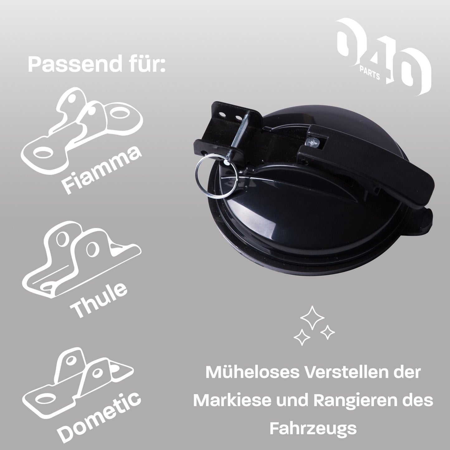 040 Parts Markisenhalter Saugnapf für Thule Fiamma Dometic Markiesen kompatibel mit VW T7 T6.1 T6 T5 - 2er Set