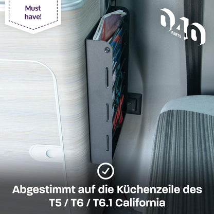 040 parts Staufach Schrank Regal für VW T7 T5 T6 T6.1 California 30 x 22 cm oder Van Camper Wohnmobil Caravan Küche