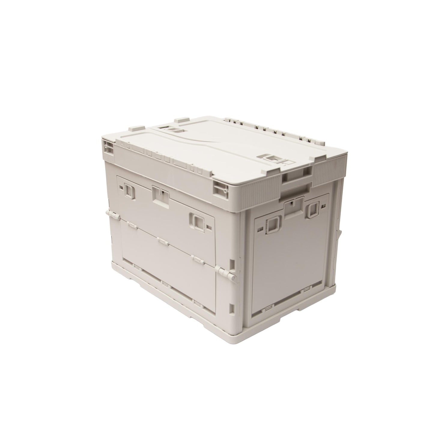 040 Parts Faltbox 30L klappbar grau stapelbare Transportbox mit Klappdeckel Kofferraum Organizer Aufbewahrungsbox faltbar