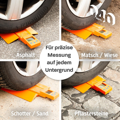 040 Parts Auffahrrampe für Camper Waagen von Reich CWC, Fritz Berger, CarBest und Obelink für sichere & präzise Messungen egal auf welchem Untergrund