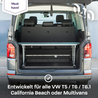 040 parts Einhand Heckauszug Schublade 800mm für T5 T6 T6.1 California Beach oder für Multivans Heckbox Gepäckauszug Schwerlastauszug Schiene