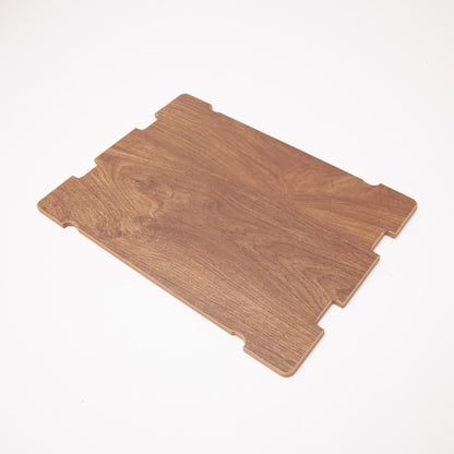 040 Parts Holzplatte für Faltbox 30L - MDF 8 mm mit Holzfurnier, Versteifungsplatte/Deckelplatte zum Draufsitzen als stabile Ablage