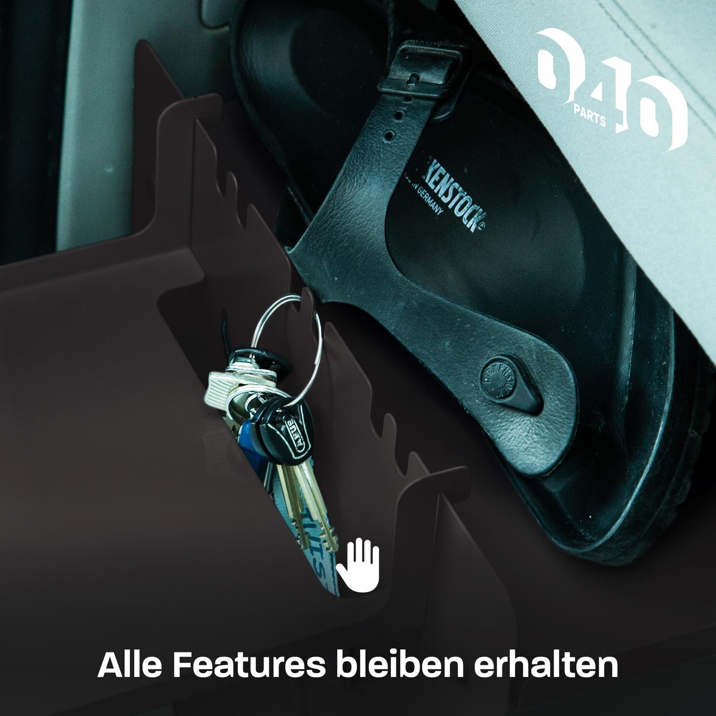040 parts Einhängetisch schwarz für das Schuhregal die perfekte Ablage Campingtisch Beistelltisch