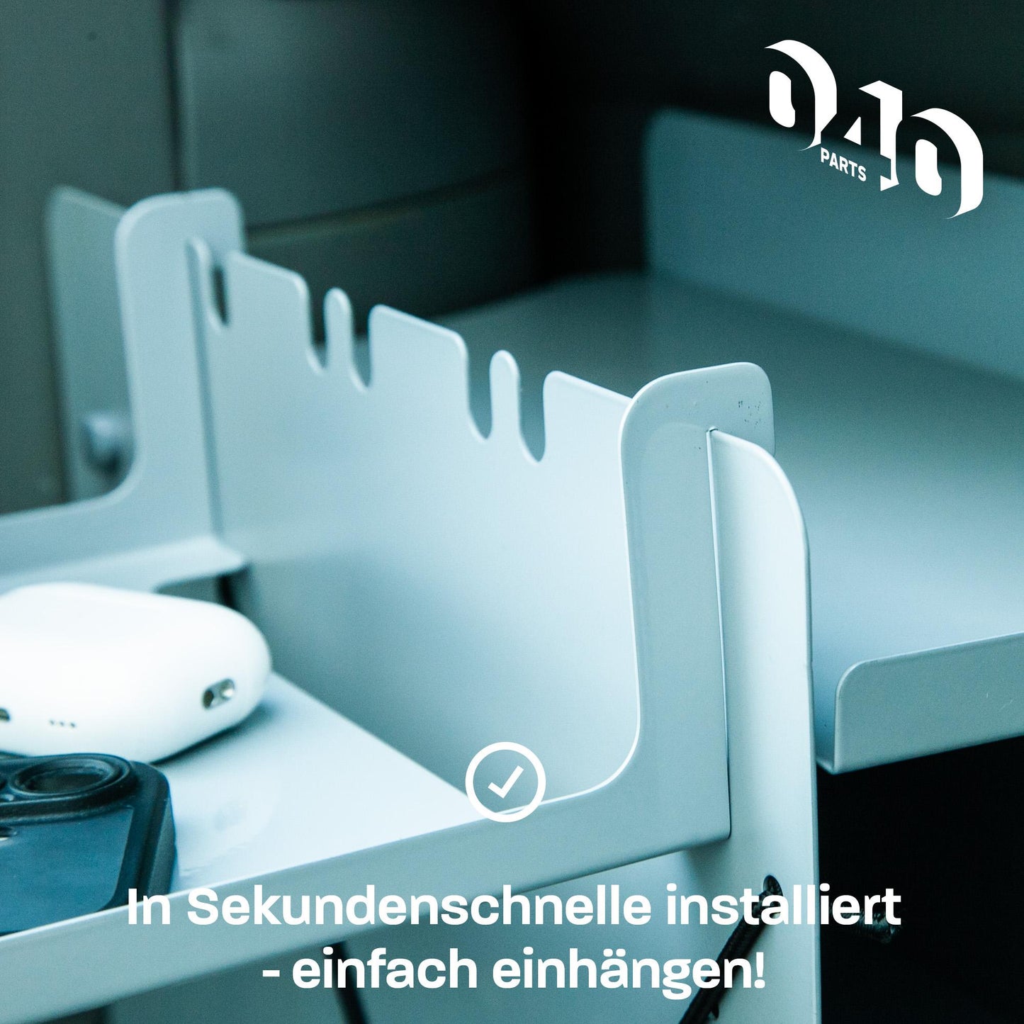 040 parts Einhängetisch grau für das Schuhregal die perfekte Ablage Campingtisch Beistelltisch