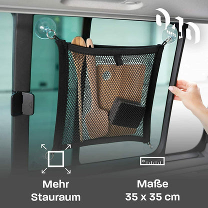 040 Parts Aufbewahrungs Netz für das Küchenfenster von VW T7 T5 T6 Bulli, Multivan