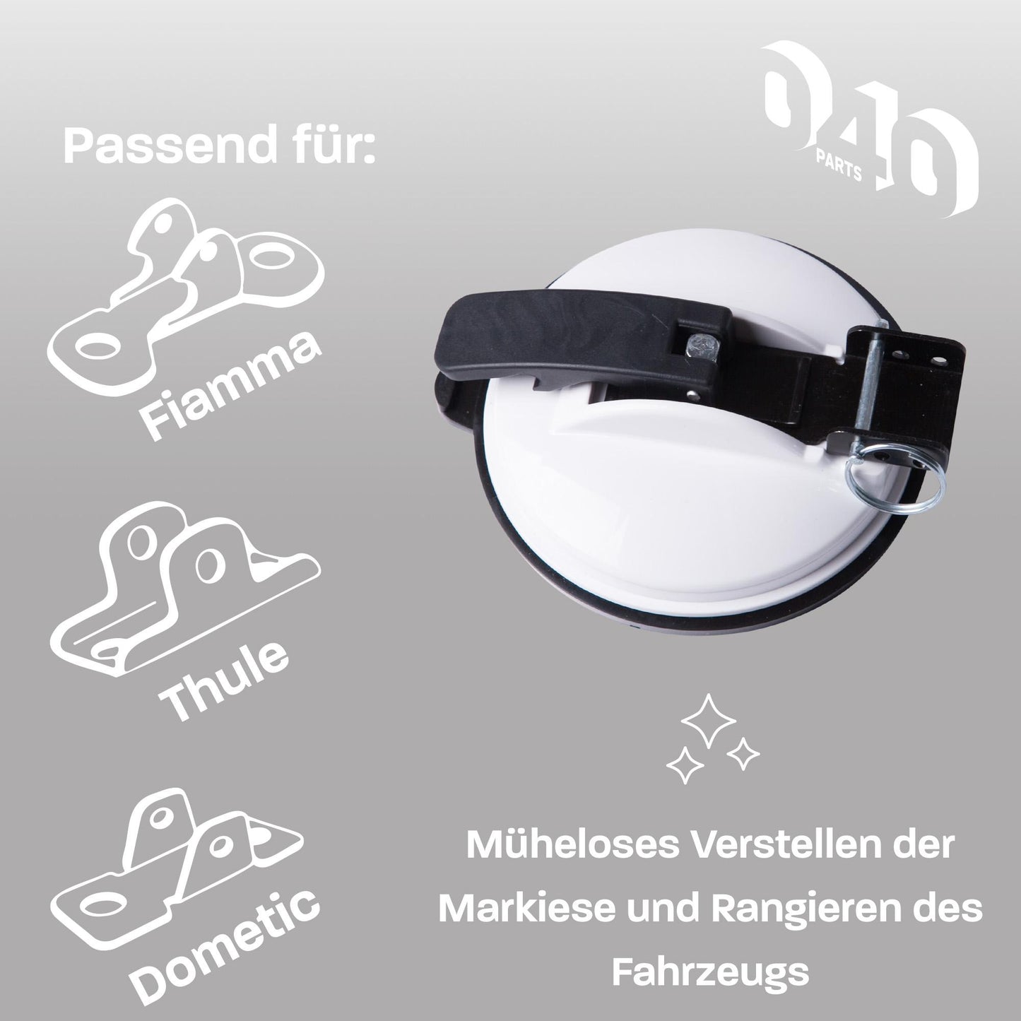 040 Parts Camping Markisenhalter für Thule Fiamma Dometic Markiesen kompatibel mit VW T7 T6.1 T6 T5 - 2er Set