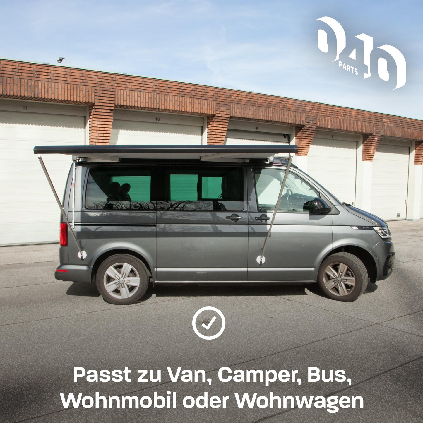 040 Parts Camping Markisenhalter für Thule Fiamma Dometic Markiesen kompatibel mit VW T7 T6.1 T6 T5 - 2er Set