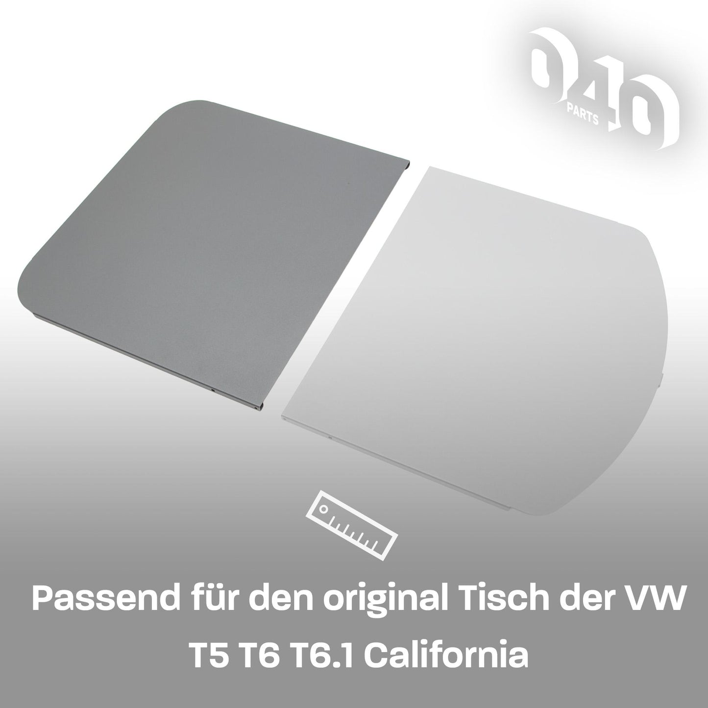 040 parts Tischerweiterung eckige Seite für VW T5/T6/T6.1 California stabile Tischverbreiterung eckige Seite