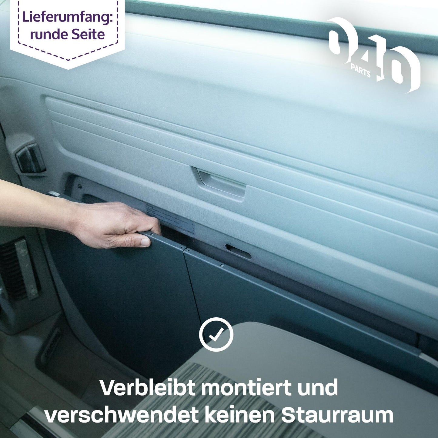 040 parts Tischerweiterung runde Seite für VW T5/T6/T6.1 California stabile Tischverbreiterung runde Seite