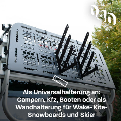 040 Parts universeller Wakeboard Kiteboard Snowboard Halter kompatibel mit Molle board für VW T5 T6 T6.1 oder andere