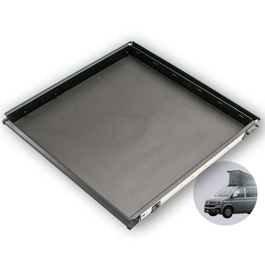 040 parts Einhand Heckauszug Schublade 700mm für T5 T6 T6.1 California (Comfortline Coast Ocean) Heckbox Gepäckauszug Schwerlastauszug Schiene