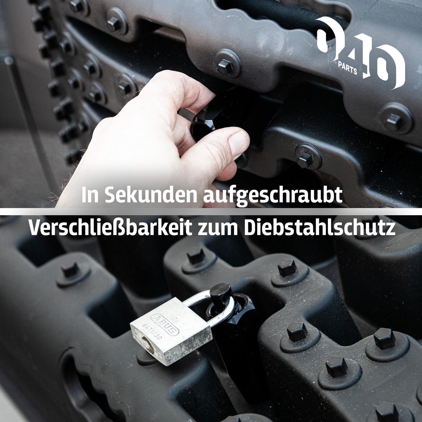 040 Parts Schraubhalterung für Auffahrkeile und Sandbleche Sandblechhalterung