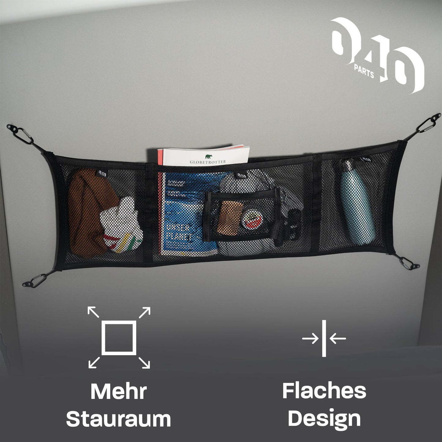 040 Parts Gepäck-Netz Kombi-Aufbewahrungs-Netz für Aufstelldach und Innenraum kompatibel mit VW T5 T6 T6.1 T7 California