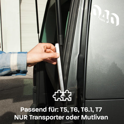 040 Parts Heckklappenaufsteller BREIT kompatibel für VW T5, T6, T7 Transporter Zubehör oder Multivan Zubehör Heckklappenunterstützung
