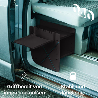 040 parts Einhängetisch schwarz für das Schuhregal die perfekte Ablage Campingtisch Beistelltisch