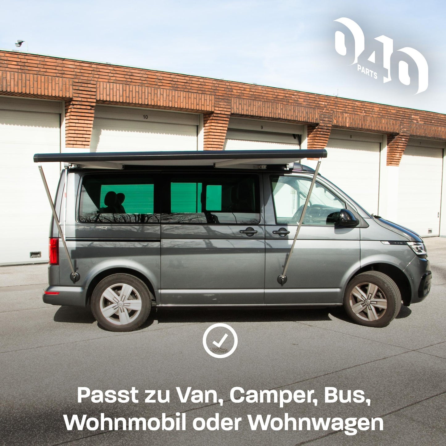 040 Parts Markisenhalter Saugnapf für Thule Fiamma Dometic Markiesen kompatibel mit VW T7 T6.1 T6 T5 - 2er Set