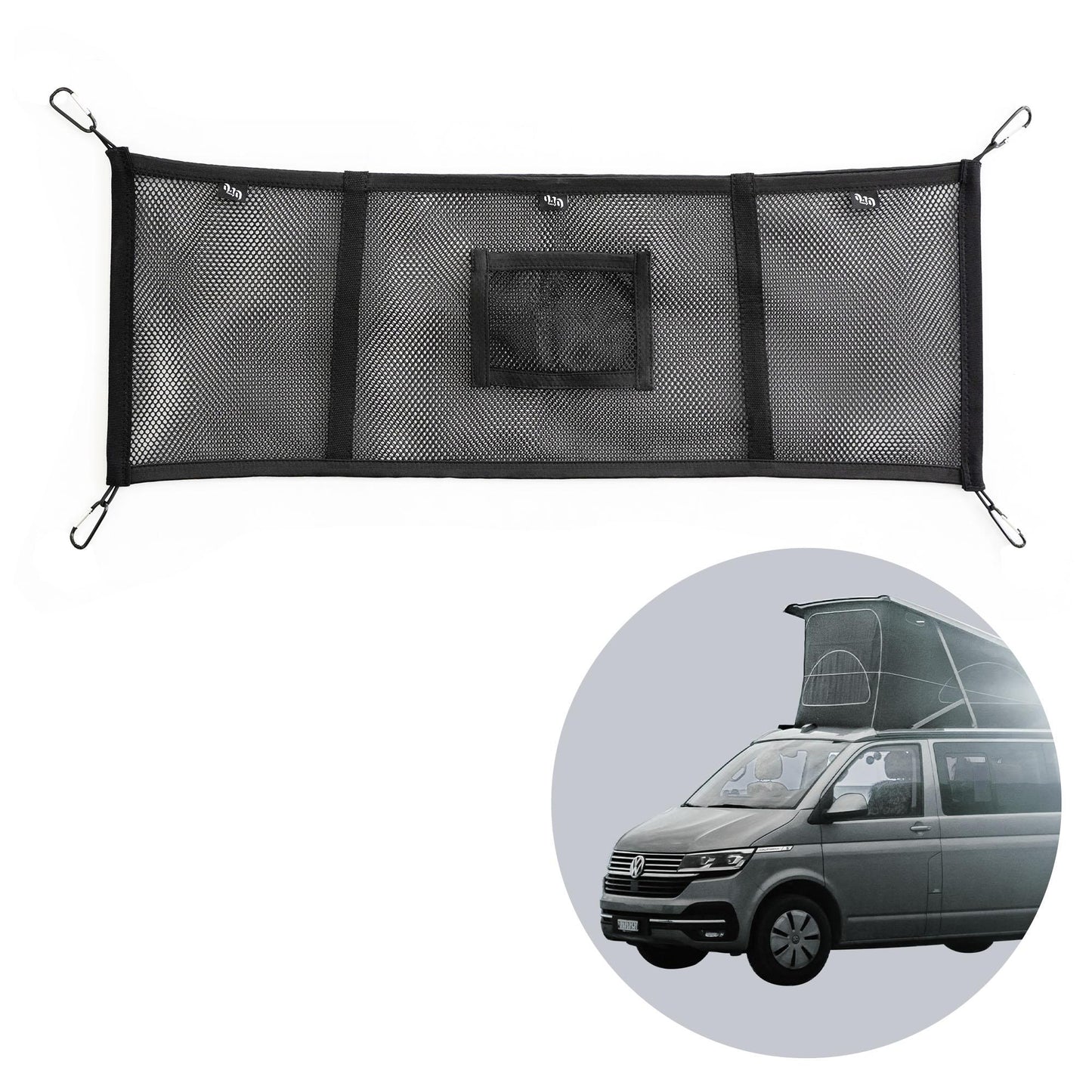 040 Parts Aufbewahrungs-Netz für das Aufstelldach kompatibel mit VW T5 T6 T6.1 Multivan