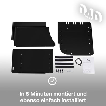 040 Parts Schuhregal SCHWARZ FAHRERSEITE Zubehör passend für VW T7 California und Multivan Schuhorganizer Schuhtasche