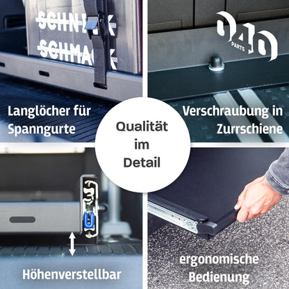 040 parts Einhand Heckauszug Schublade 950mm für T7 new California Beach Tour Heckbox Gepäckauszug Schwerlastauszug Schiene neuer California