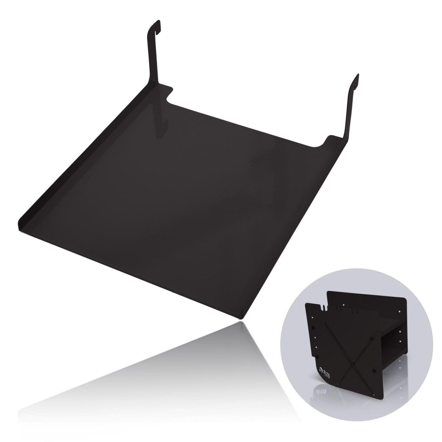 040 parts Einhängetisch schwarz für das Schuhregal die perfekte Ablage Campingtisch Beistelltisch