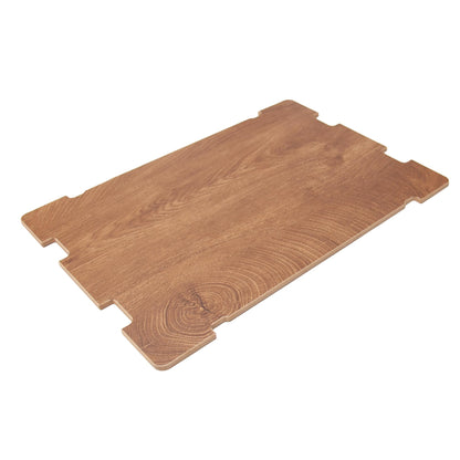040 Parts Holzplatte für Faltbox 65L - MDF 8 mm mit Holzfurnier, Versteifungsplatte/Deckelplatte zum Draufsitzen als stabile Ablage