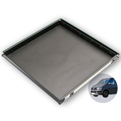 040 parts Einhand Heckauszug Schublade 800mm für T5 T6 T6.1 California Beach oder für Multivans Heckbox Gepäckauszug Schwerlastauszug Schiene