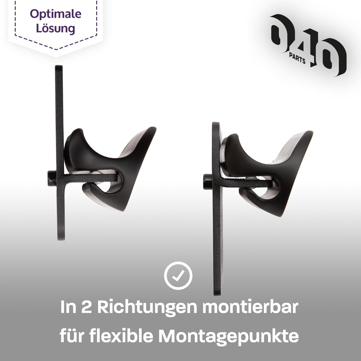 040 Parts Universelle Montageplatte für Reimo TopRail einzigartige Halteplatte Lochplatte für dein Zubehör